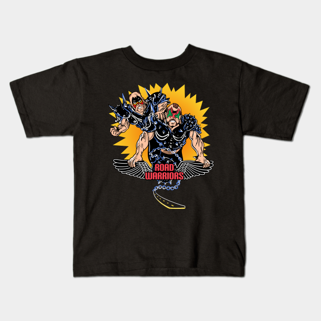 warriors of the road repro Kids T-Shirt by jasonwulf